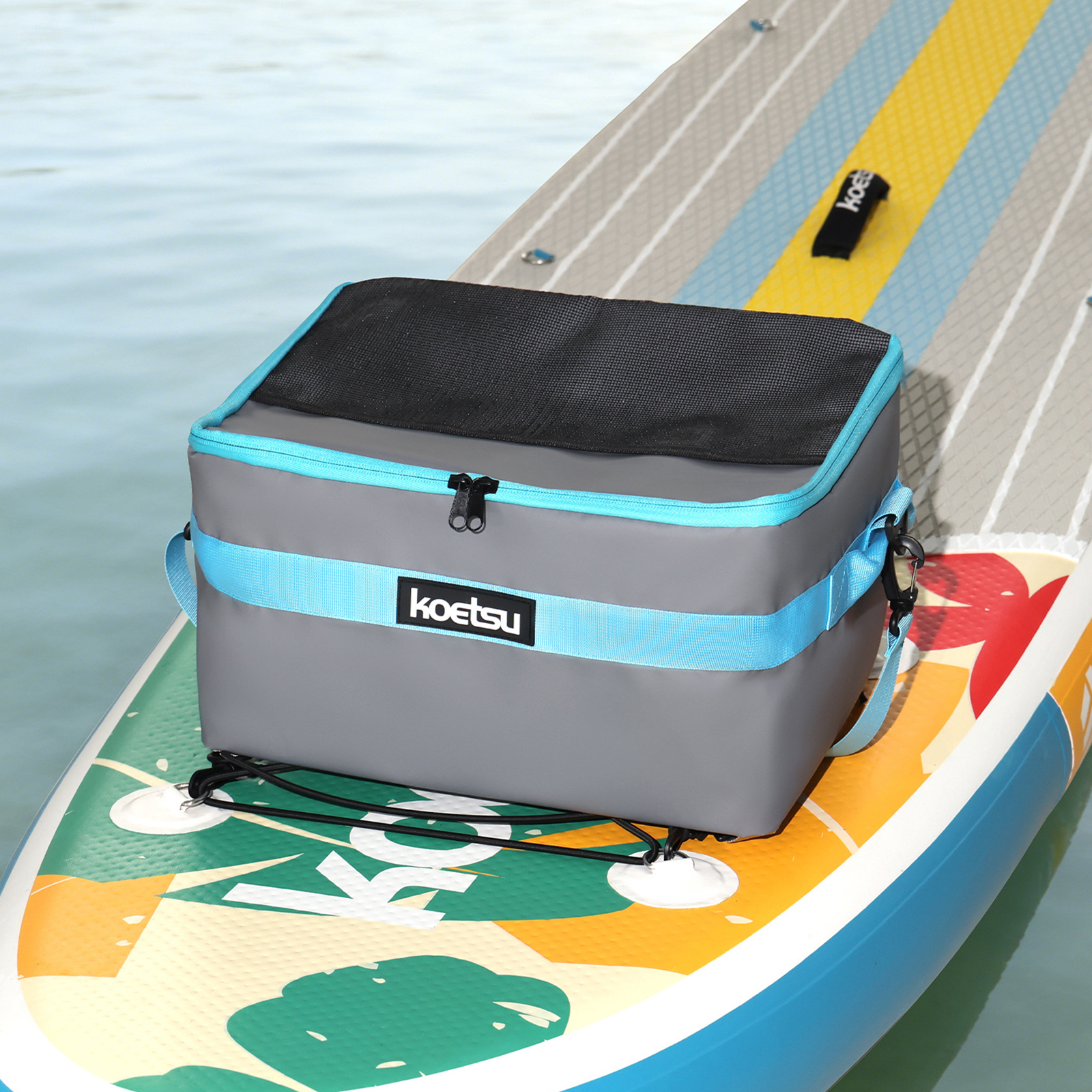 Fishing Boat Paddle - Insulated Paddleboard Cooler with Top Pocket