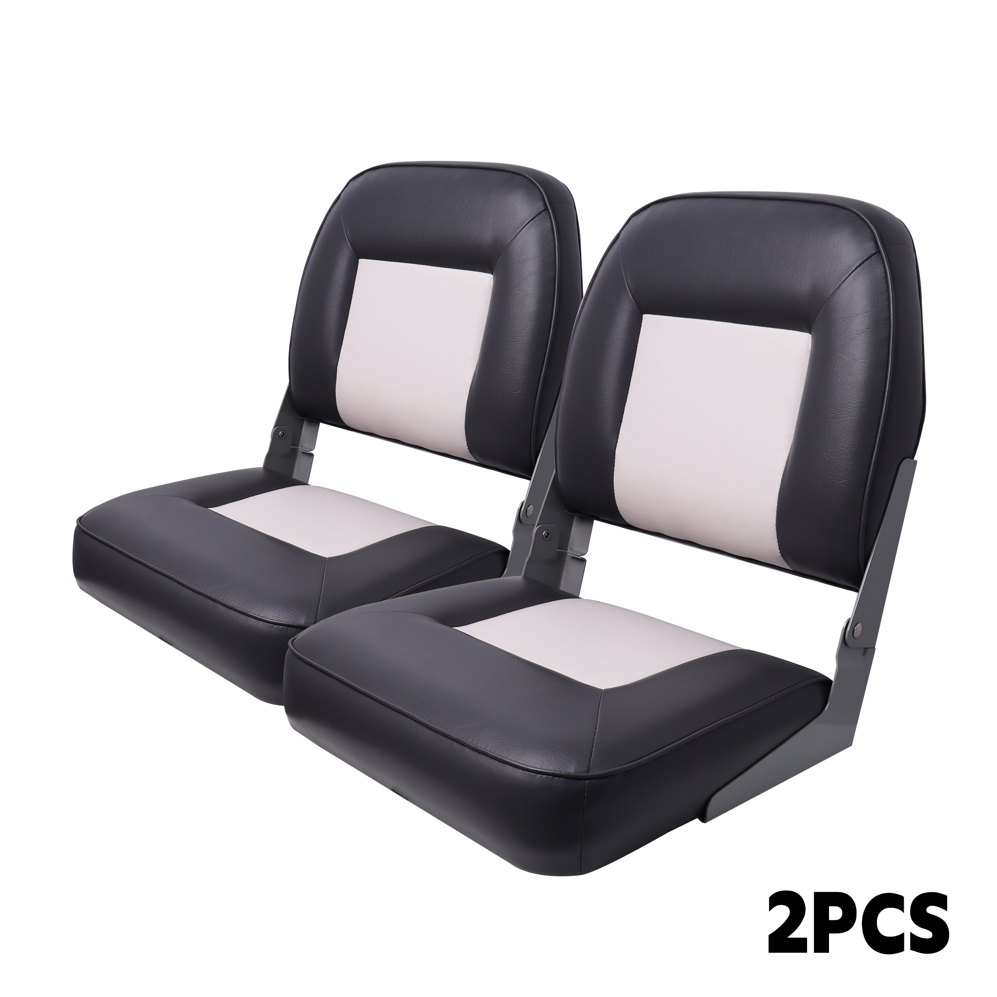 Fishing Boat Seat - 2 pcs Folding Boat Seat White
