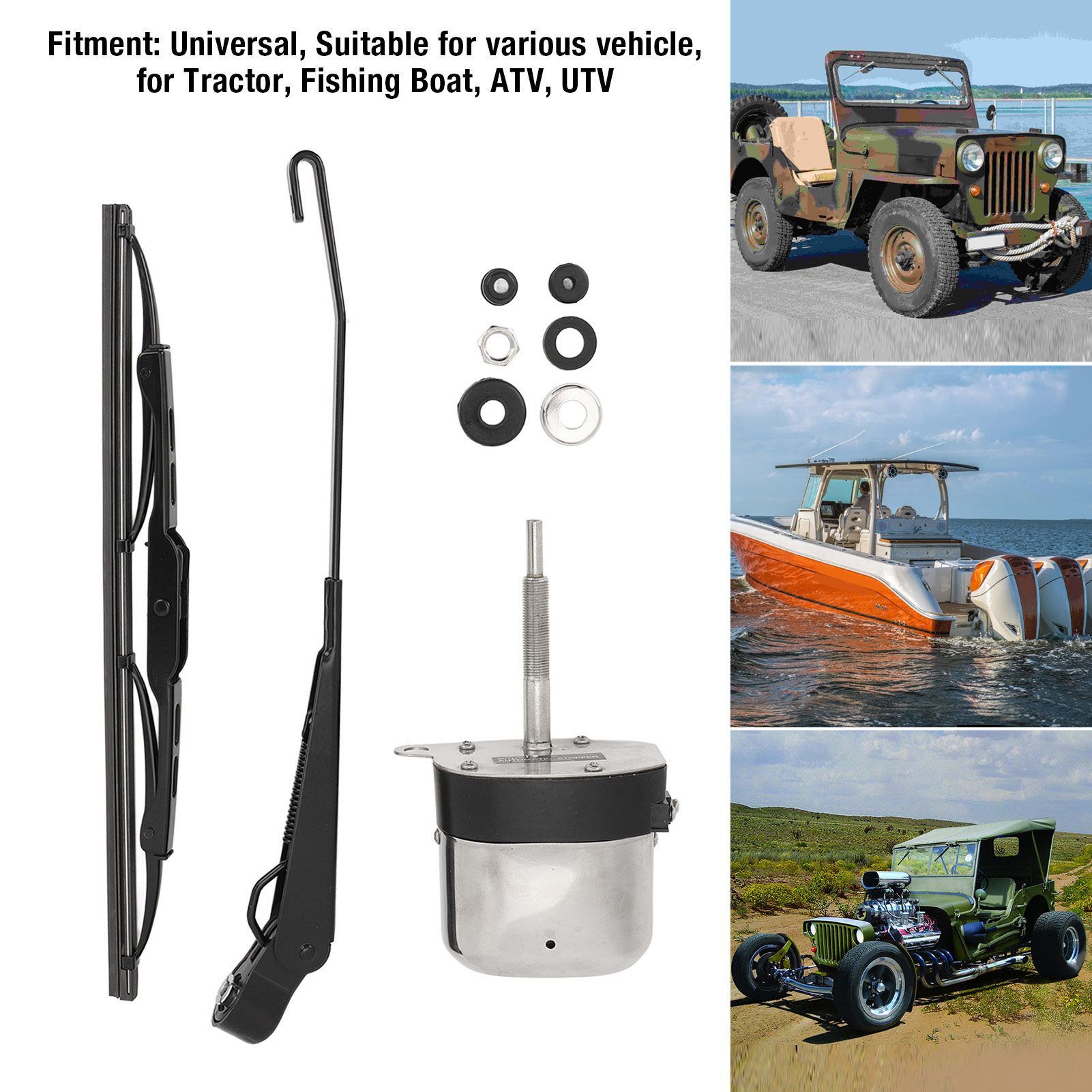 Electric Motor Windshield Wipe - Fishing Boat Trolling Motor ulasan dan harga