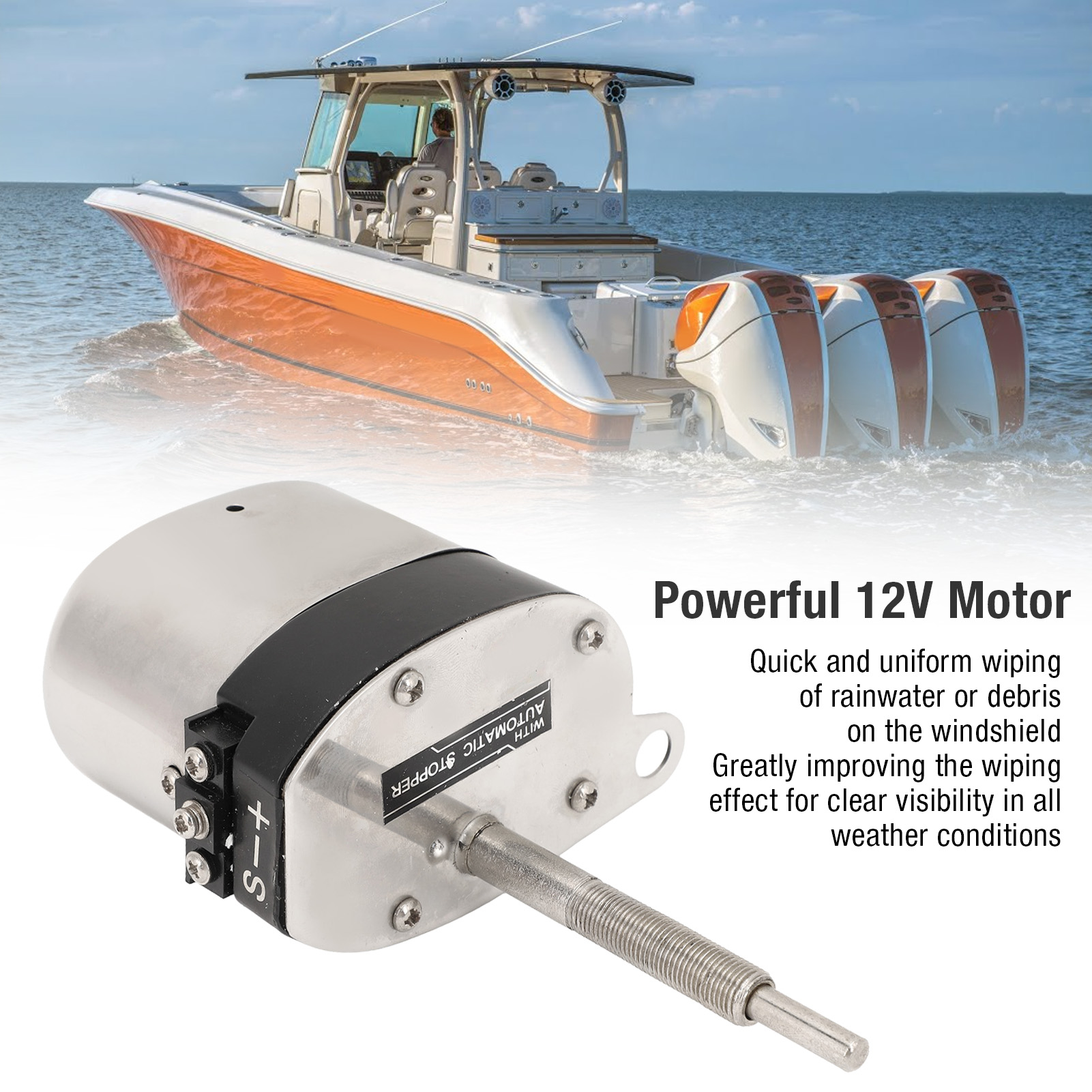 Electric Motor Windshield Wipe - Fishing Boat Trolling Motor ulasan dan harga