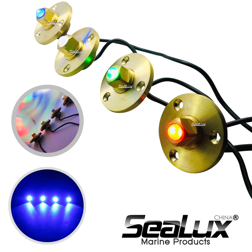 Sealux Brass drain plug LED li - Fishing Boat Navigation Light ulasan dan harga