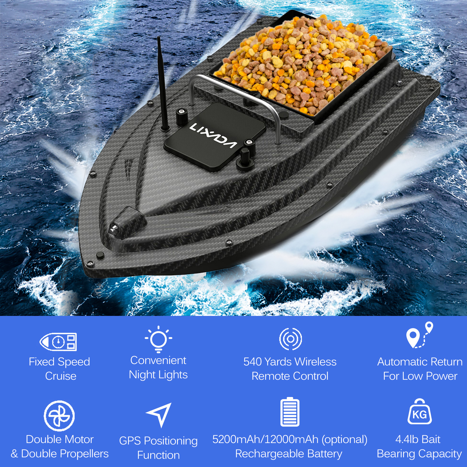 Fishing Bait Boat GPS Fishing  - Fishing Boat Gps ulasan dan harga