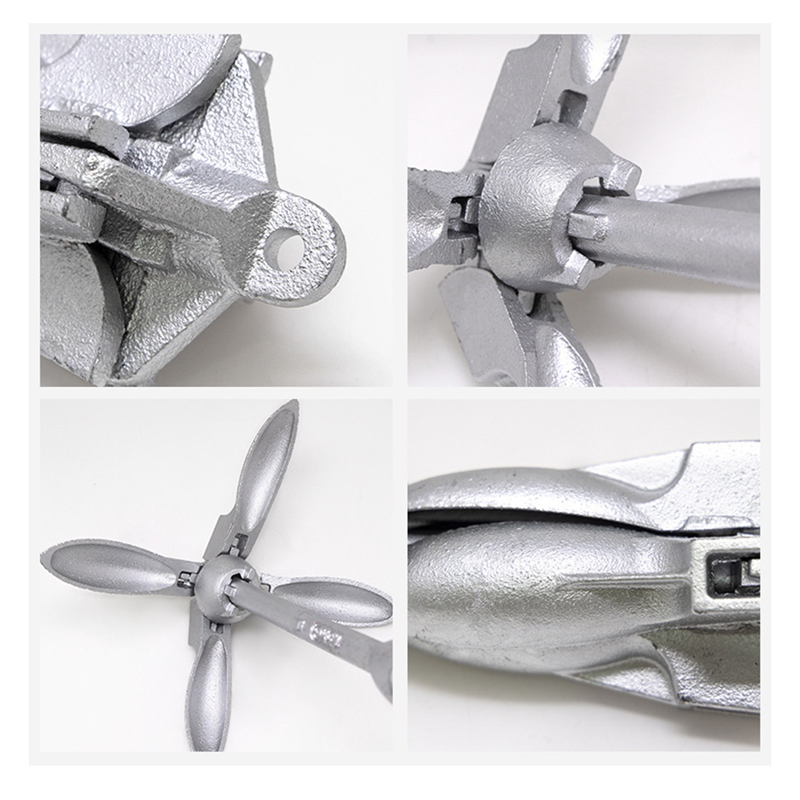AB56-0.7KG Steel Folding Water - Fishing Boat Anchor ulasan dan harga