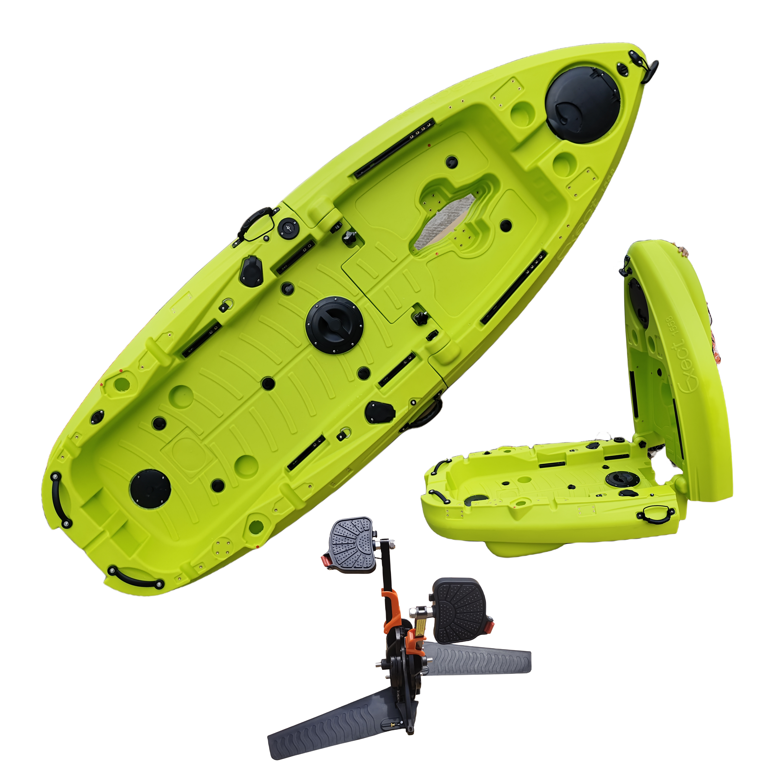 Plastic Kayak Pedal Kayak Fish - Fishing Boat Seat ulasan dan harga