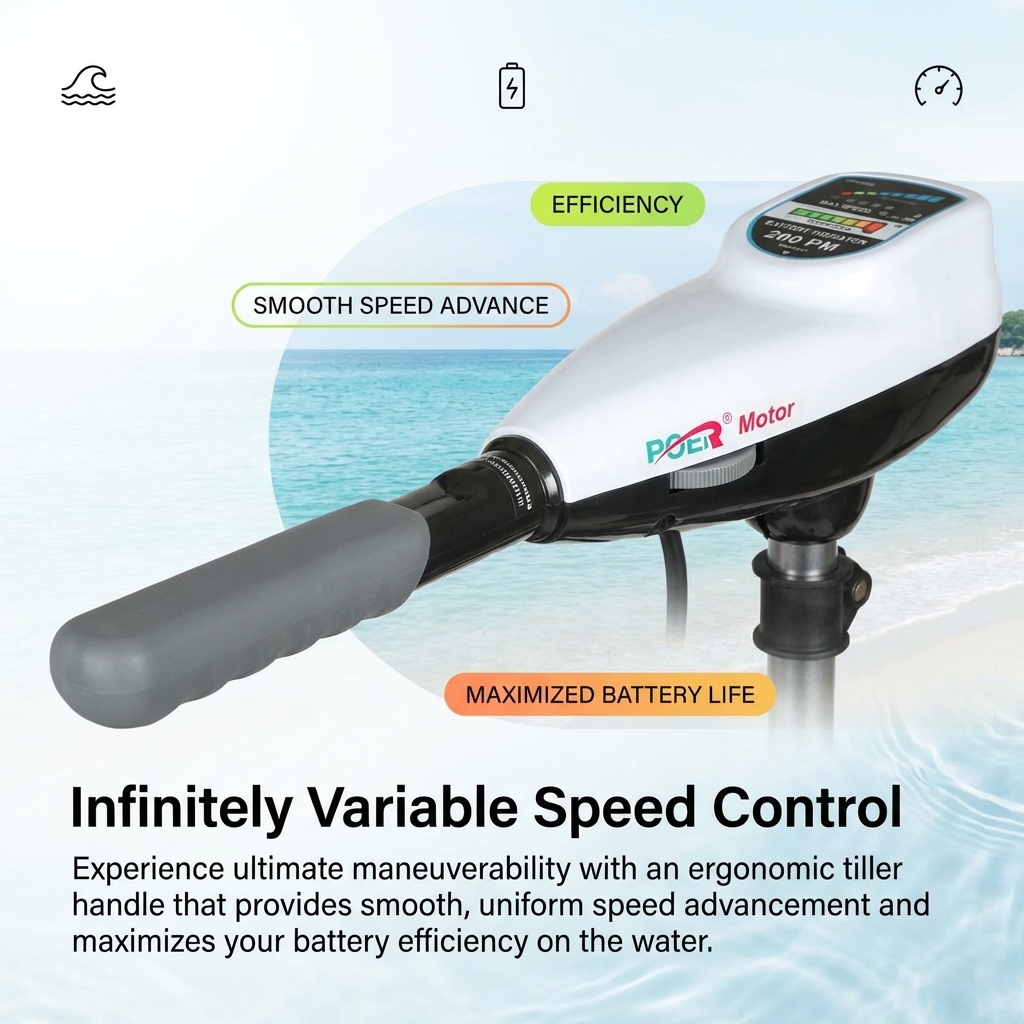 240LBS 300LBS High Thrust Brus - Fishing Boat Trolling Motor ulasan dan harga