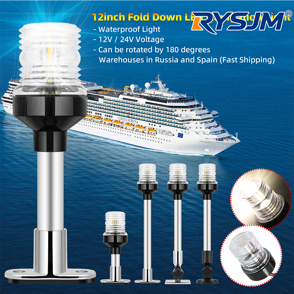 6/12inch LED Fold Yacht Naviga - Fishing Boat Paddle ulasan dan harga