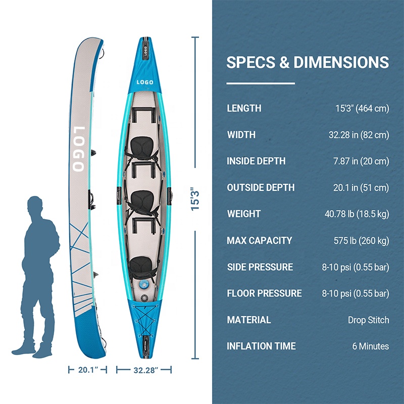 Drop Stitch Kayak Inflatable C - Fishing Boat Fiberglass ulasan dan harga