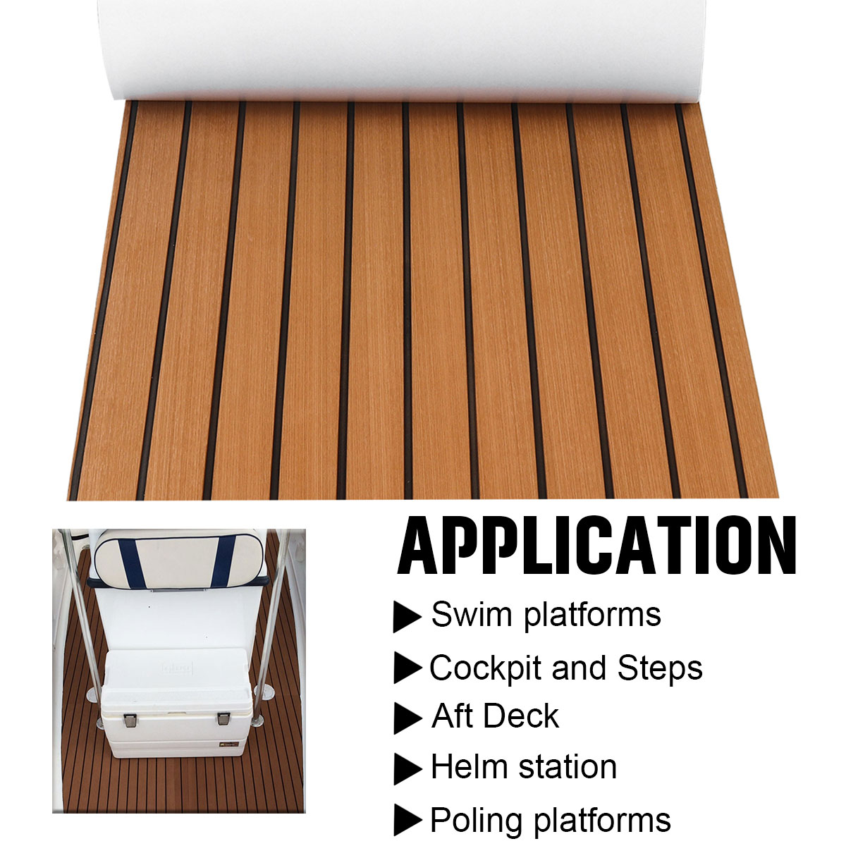 2400X600x6mm Self-Adhesive EVA - Fishing Boat Paddle ulasan dan harga