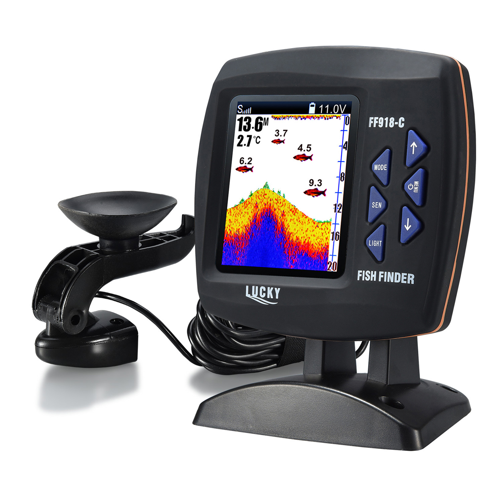 Fish Finder Wireless Sonar Sen - Fishing Boat Depth Finder ulasan dan harga