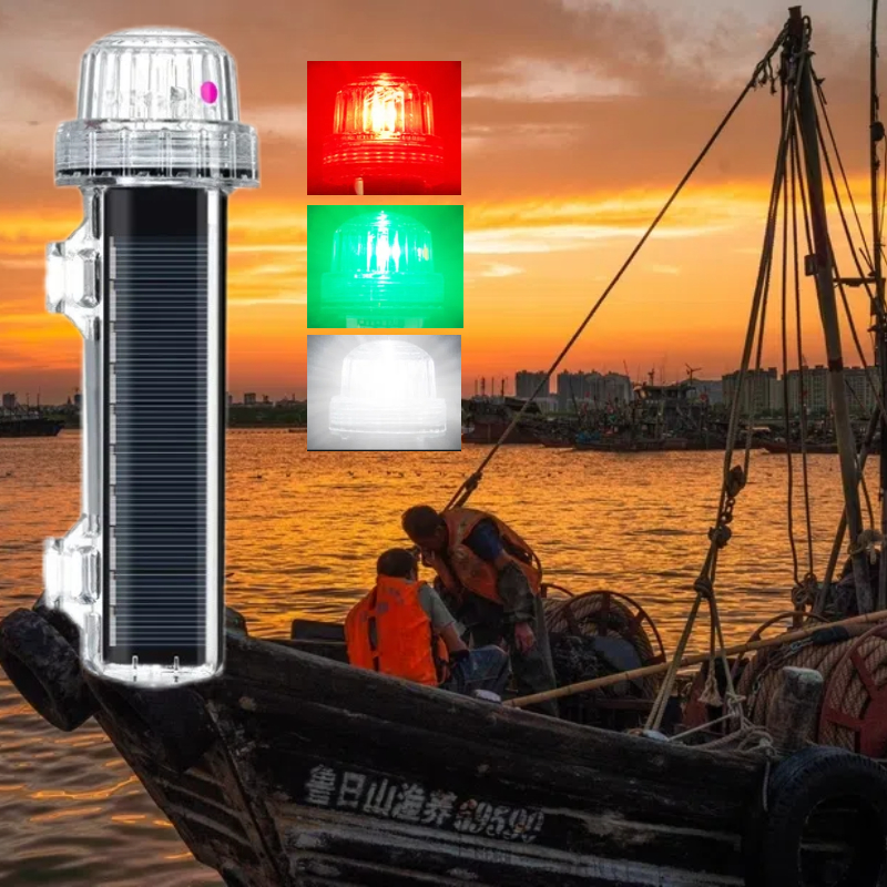 [No flash] Solar boat signal l - Fishing Boat Navigation Light ulasan dan harga