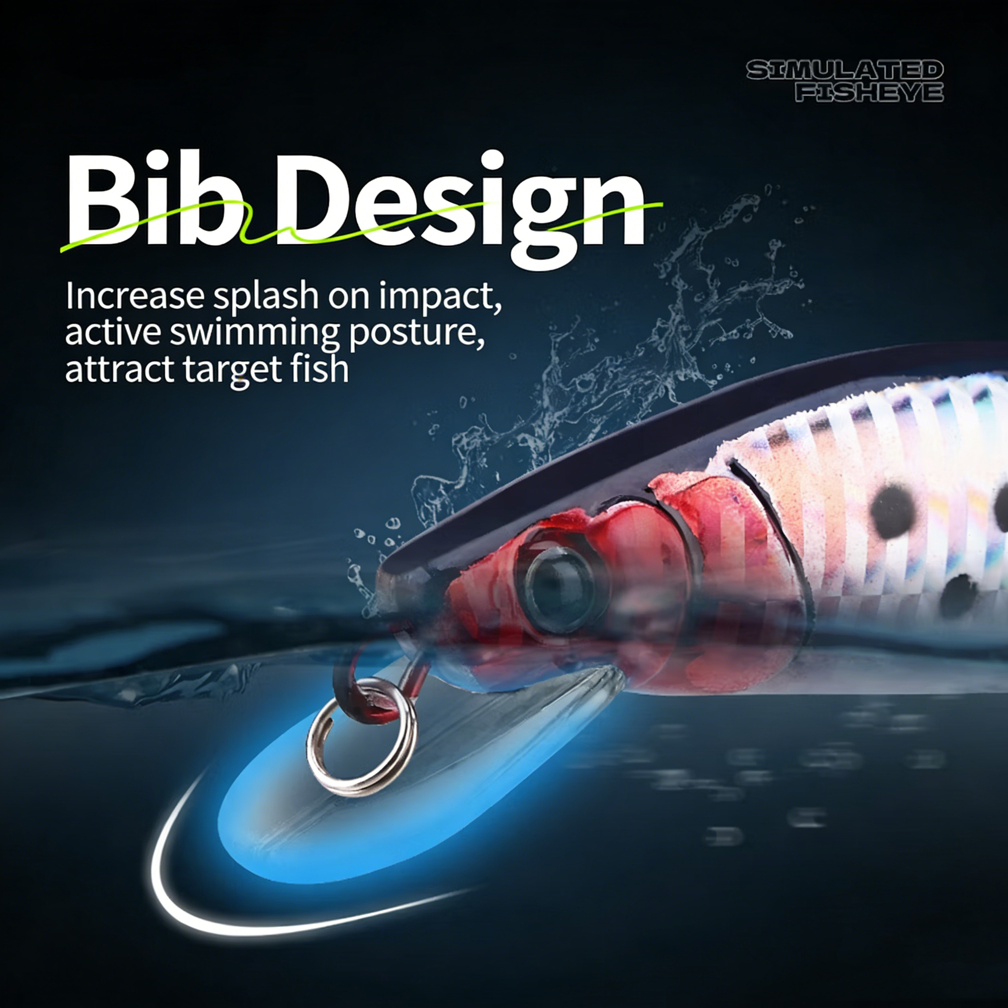 Simulated Fishing Lures Bait E - Fishing Boat Navigation Light ulasan dan harga
