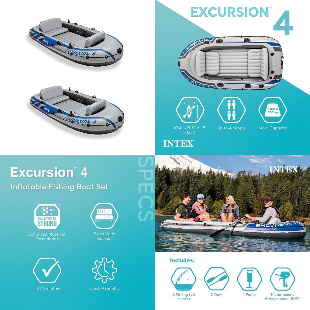 Excursion Inflatable Rafting F - Fishing Boat Oar ulasan dan harga
