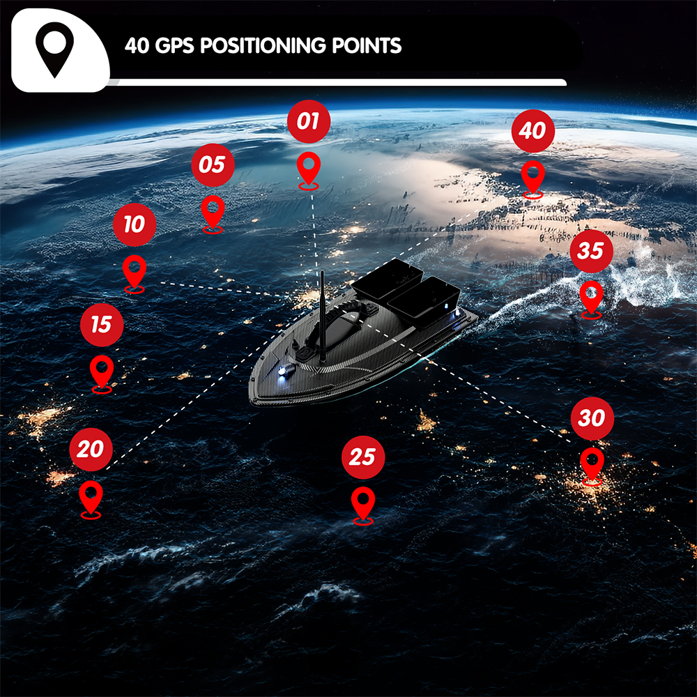 V070 12000mAh/5200mAh RC Bait  - Fishing Boat Gps ulasan dan harga