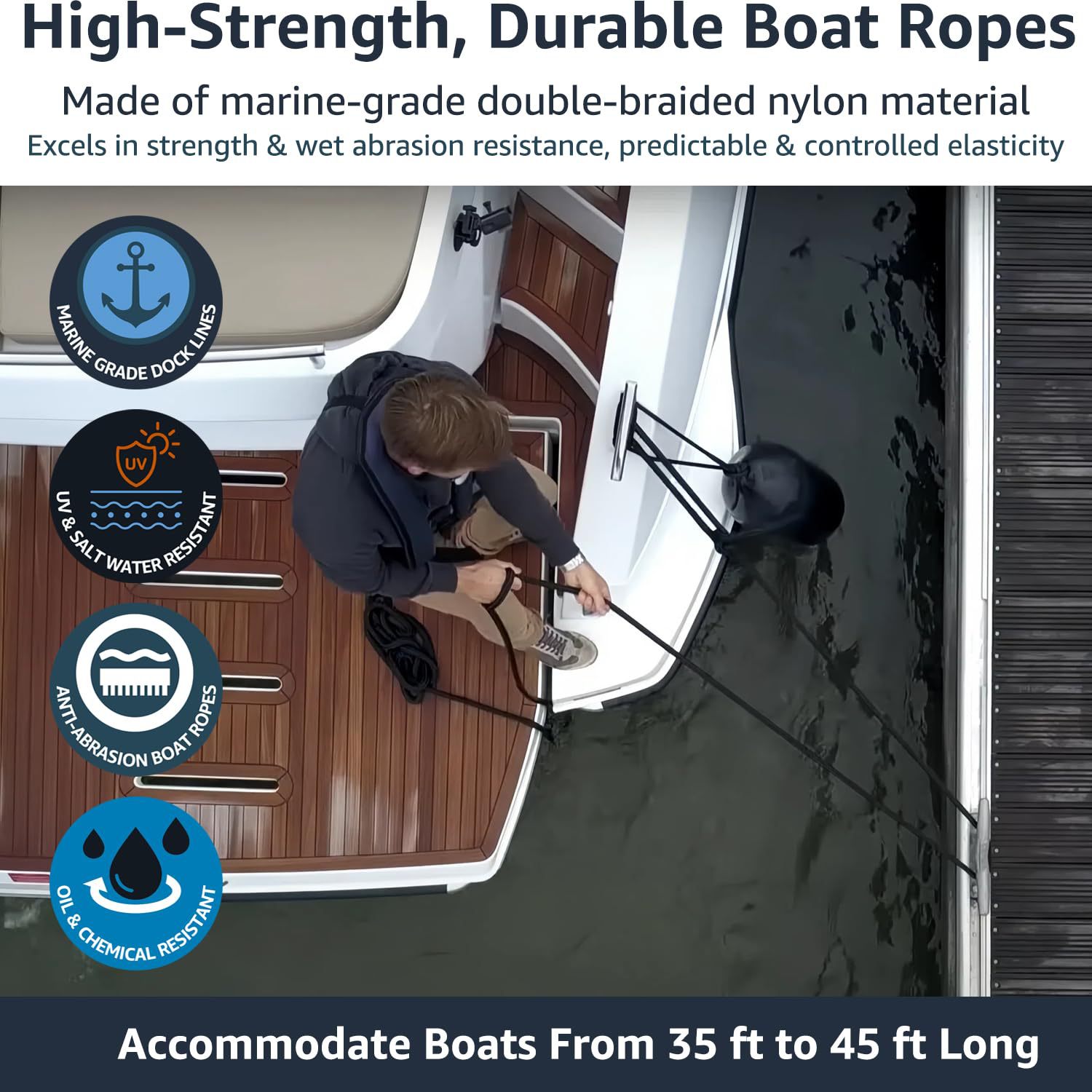 Marine Dock Rope Nylon Docking - Fishing Boat Anchor ulasan dan harga