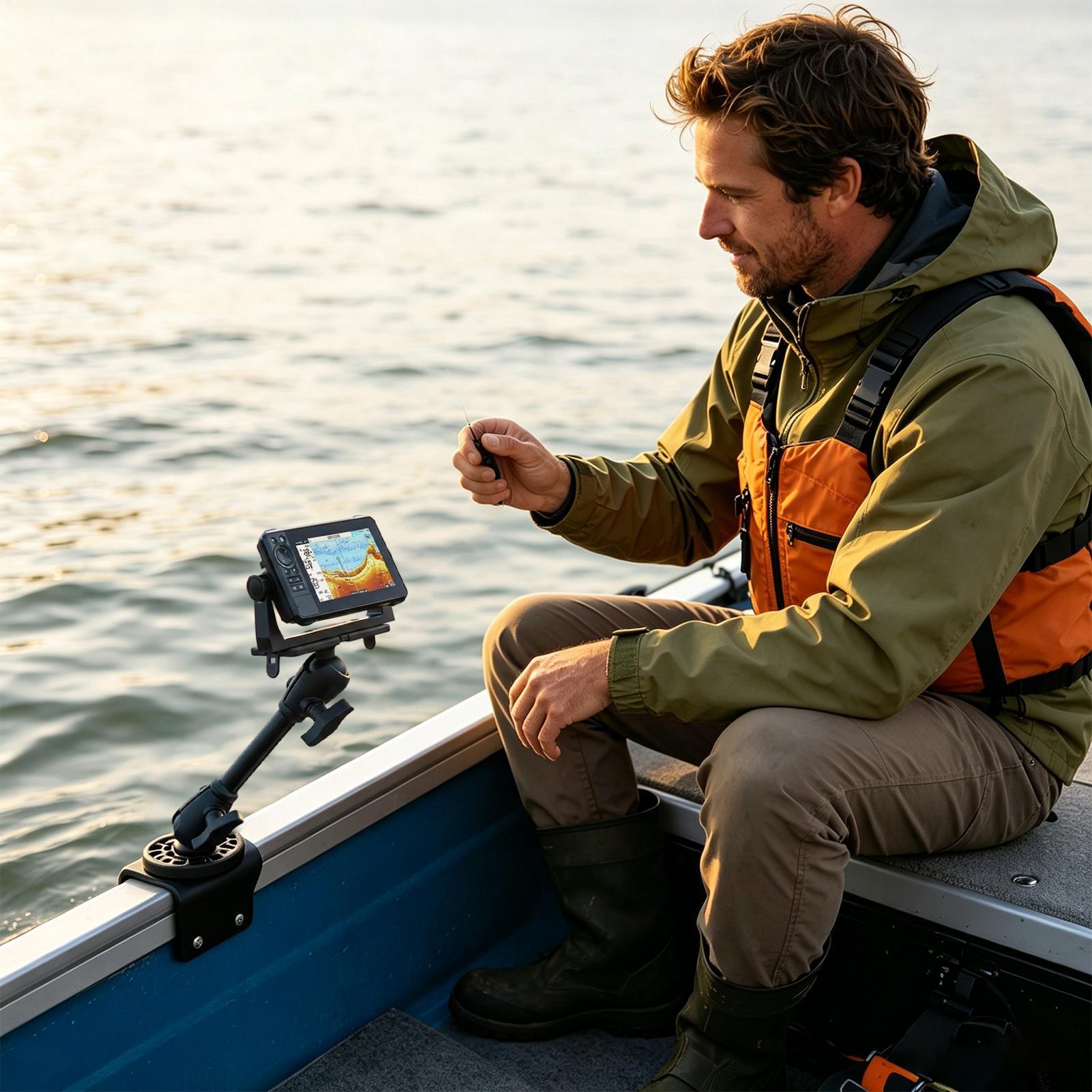 Fish Finder Transducer Mount 3 - Fishing Boat Depth Finder ulasan dan harga