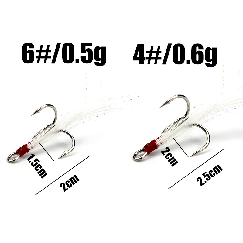 5pcs 4#6#Tied hair three ancho - Fishing Boat Anchor ulasan dan harga