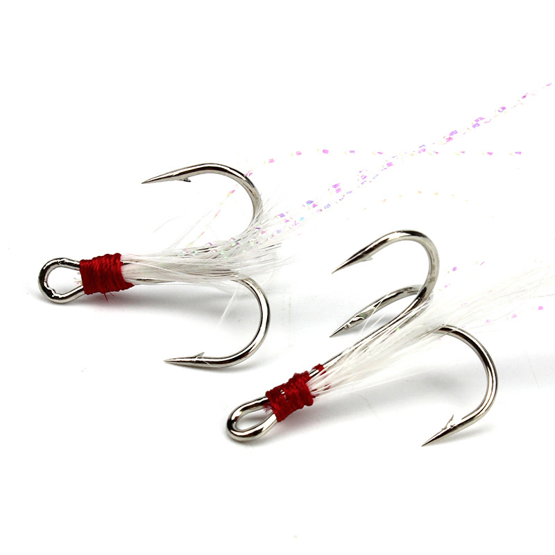 5pcs 4#6#Tied hair three ancho - Fishing Boat Anchor ulasan dan harga