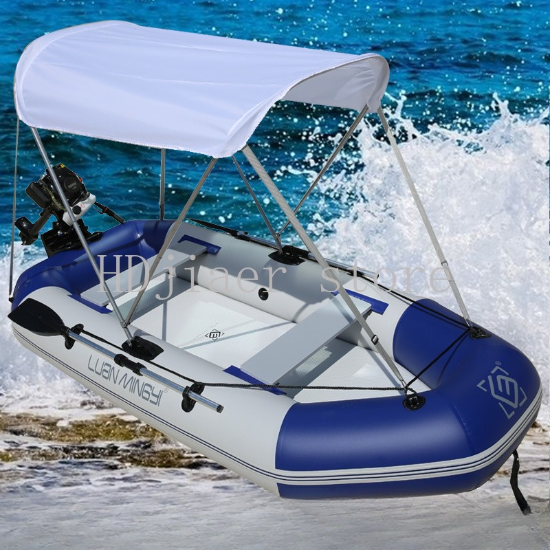 Inflatable Boat with Hard Bott - Fishing Boat Paddle ulasan dan harga
