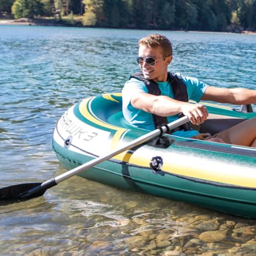 Inflatable Fishing Boat with O - Fishing Boat Oar ulasan dan harga