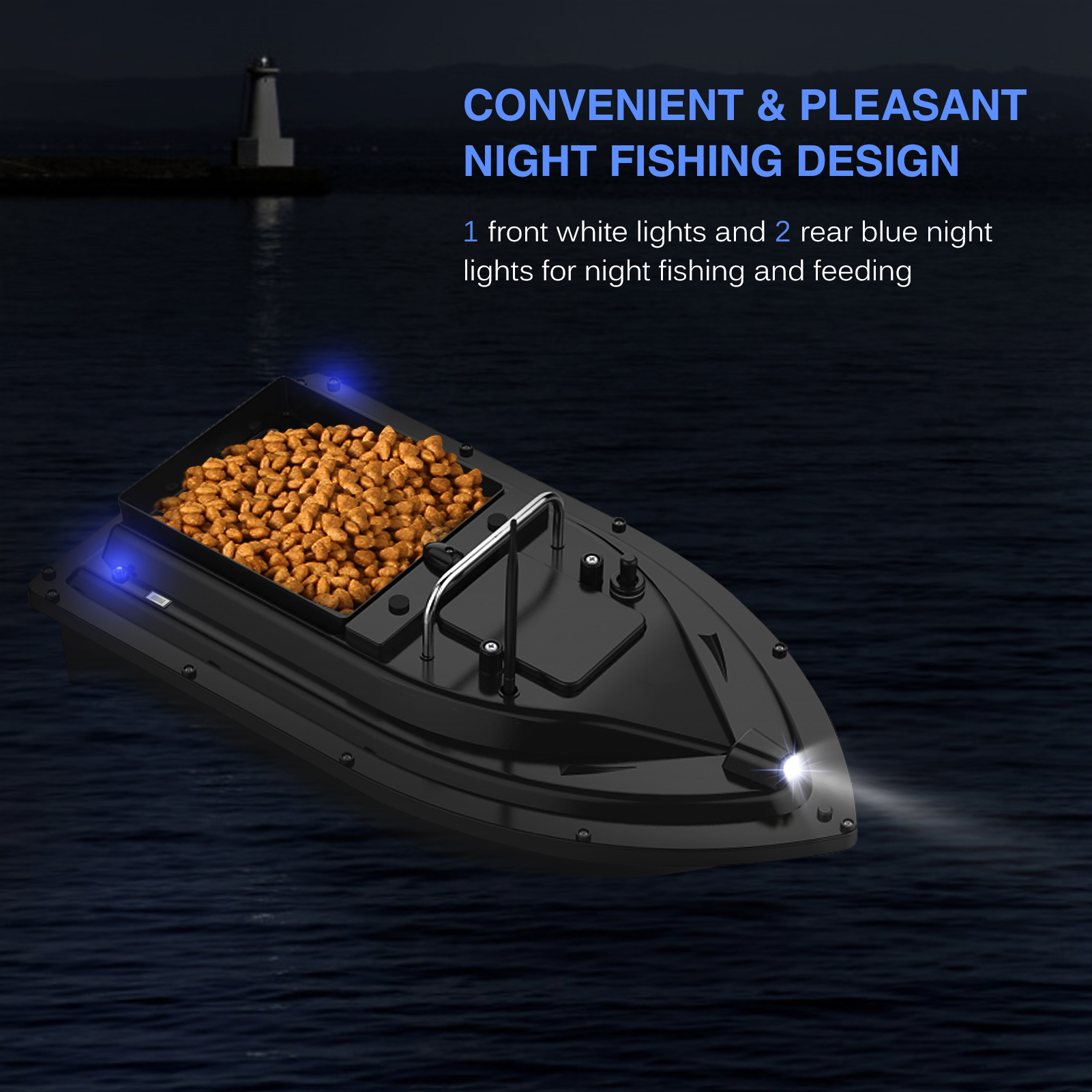 D16E GPS Fishing Bait Boat wit - Fishing Boat Gps ulasan dan harga